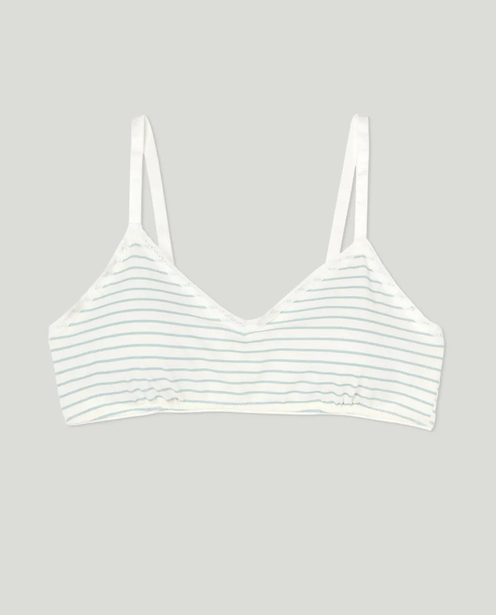 Бюстгальтер с поролоном без косточек в полоску Cotton Juice, синий
Бюстгальтер с поролоном без косточек в полоску Cotton Juice, синий