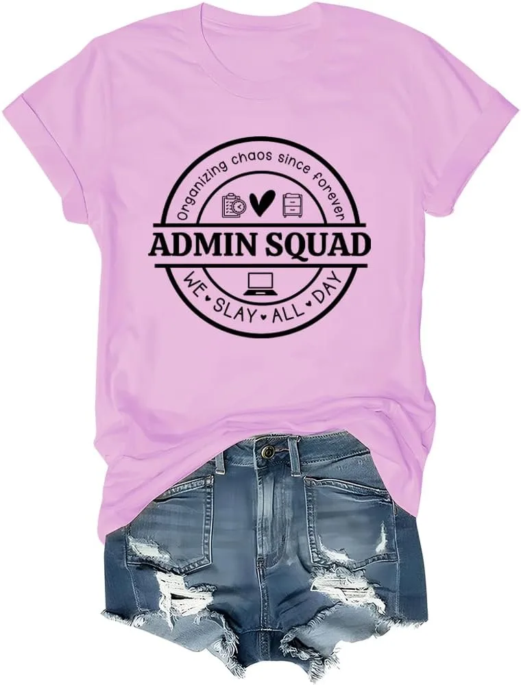 Футболка Admin Squad с принтом для административных помощников Finebuy
Футболка Admin Squad с принтом для административных помощников Finebuy