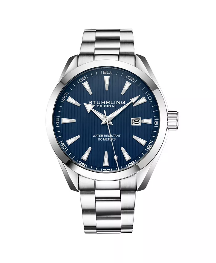 Мужские наручные часы 42 мм со стальным браслетом серебристого цвета Stuhrling, серебряный
Мужские наручные часы 42 мм со стальным браслетом серебристого цвета Stuhrling, серебряный