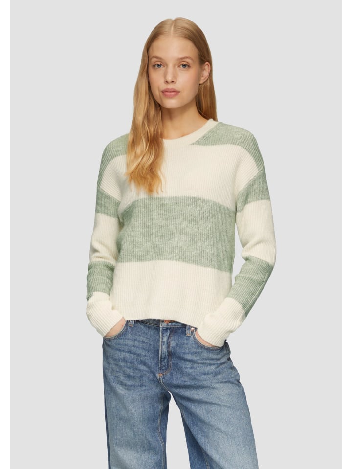 Пуловер QS Strickpullover langarm, зеленый
Пуловер QS Strickpullover langarm, зеленый
