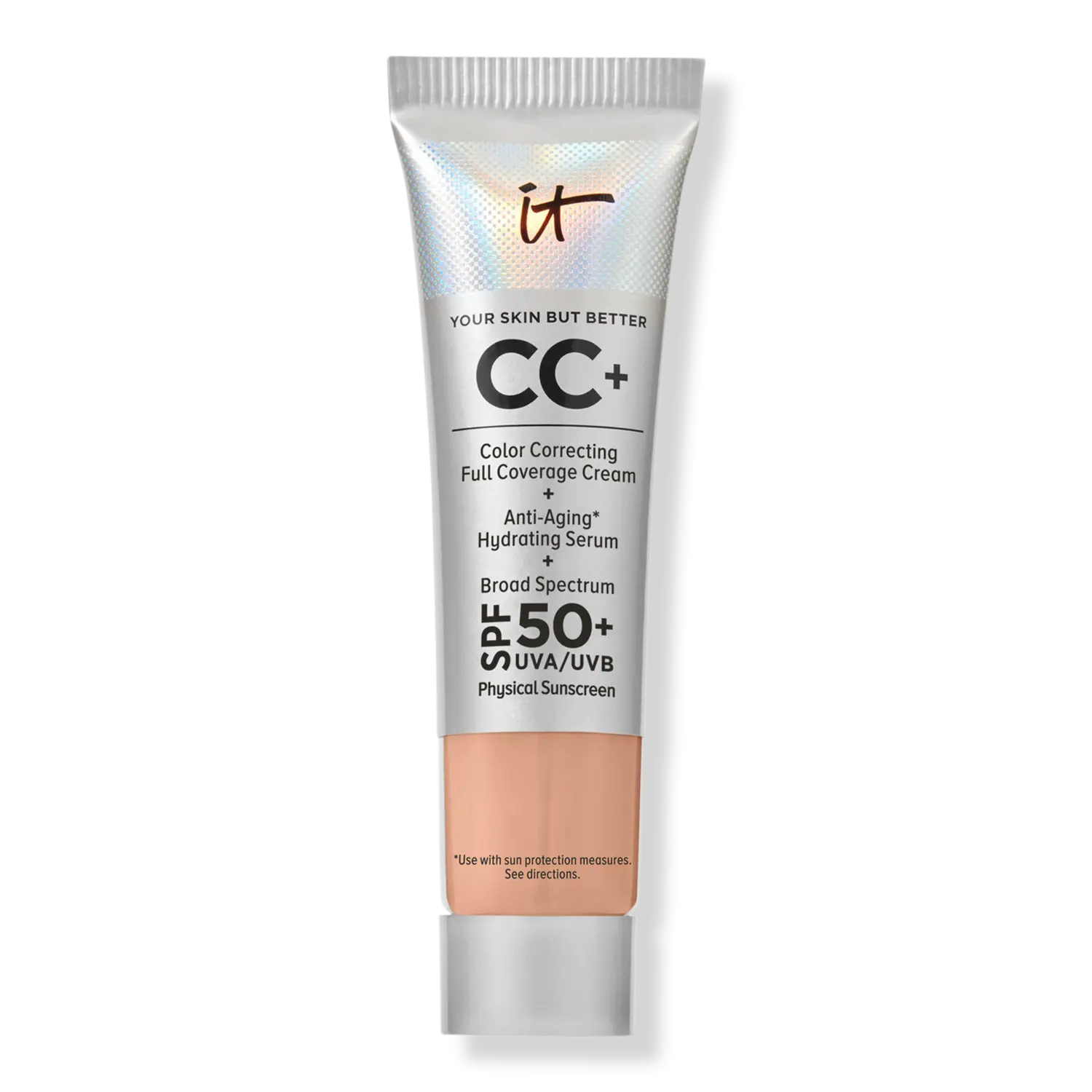 Мини-CC+ крем с SPF 50+ IT Cosmetics, Medium Cool (medium with pink undertones)
Мини-CC+ крем с SPF 50+ IT Cosmetics, Medium Cool (medium with pink undertones)