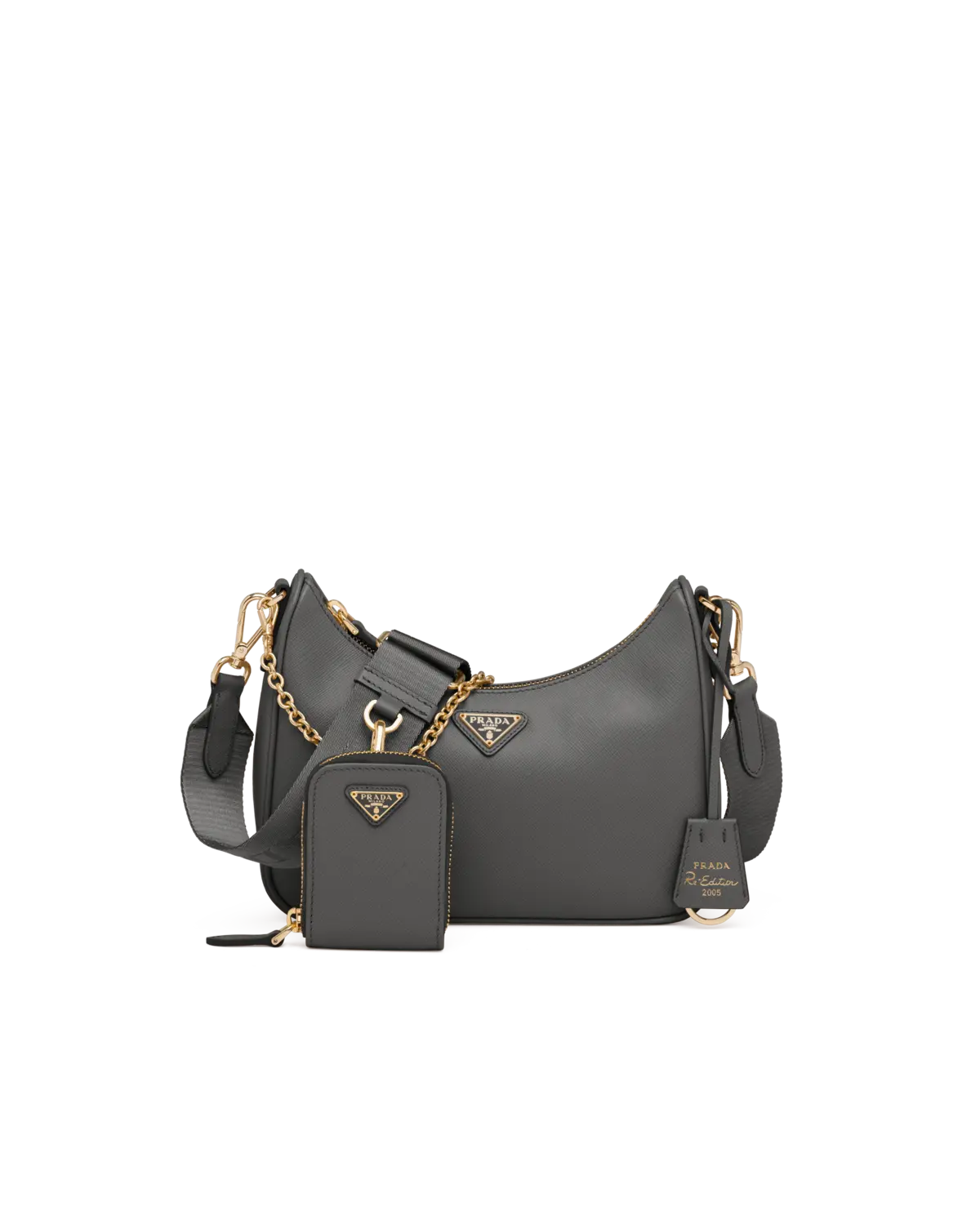 Сумка Prada Re-Edition 2005 из сафьяновой кожи Prada, сланцевый
Сумка Prada Re-Edition 2005 из сафьяновой кожи Prada, сланцевый