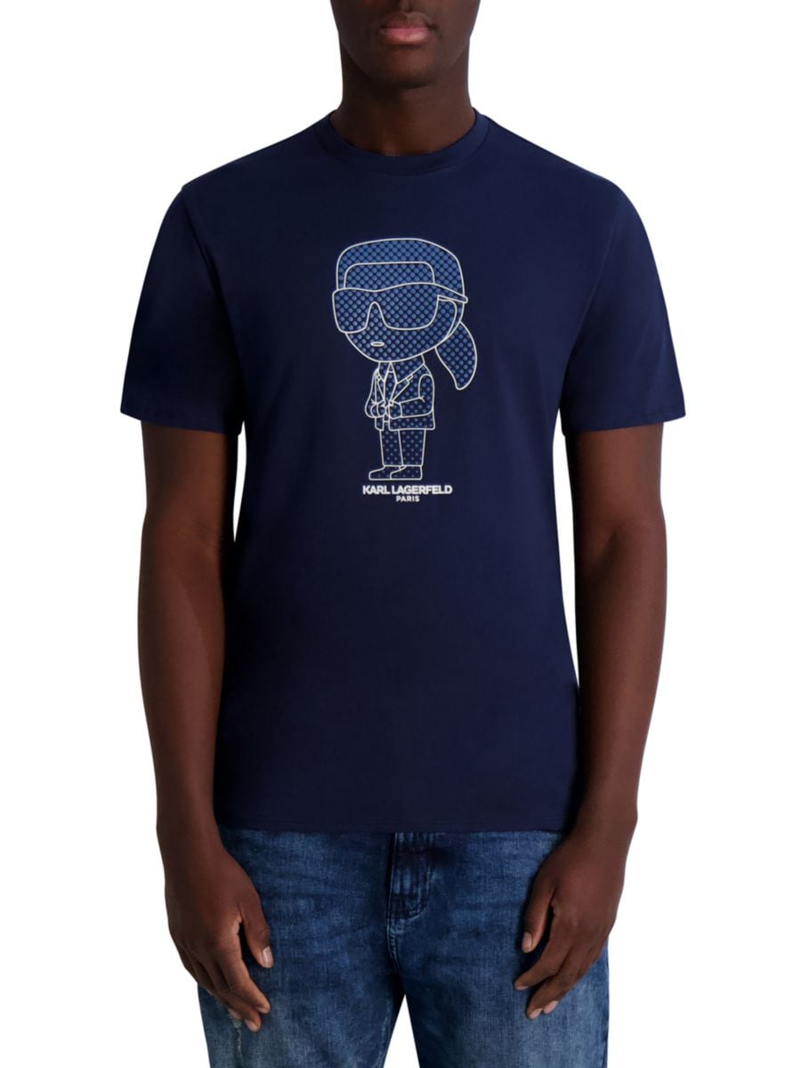 Футболка из хлопка с графическим логотипом Karl Lagerfeld Paris, темно-синий
Футболка из хлопка с графическим логотипом Karl Lagerfeld Paris, темно-синий