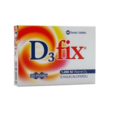 Uni-Pharma D3 Fix 1200 МЕ 60 таблеток Unipharma
Uni-Pharma D3 Fix 1200 МЕ 60 таблеток Unipharma