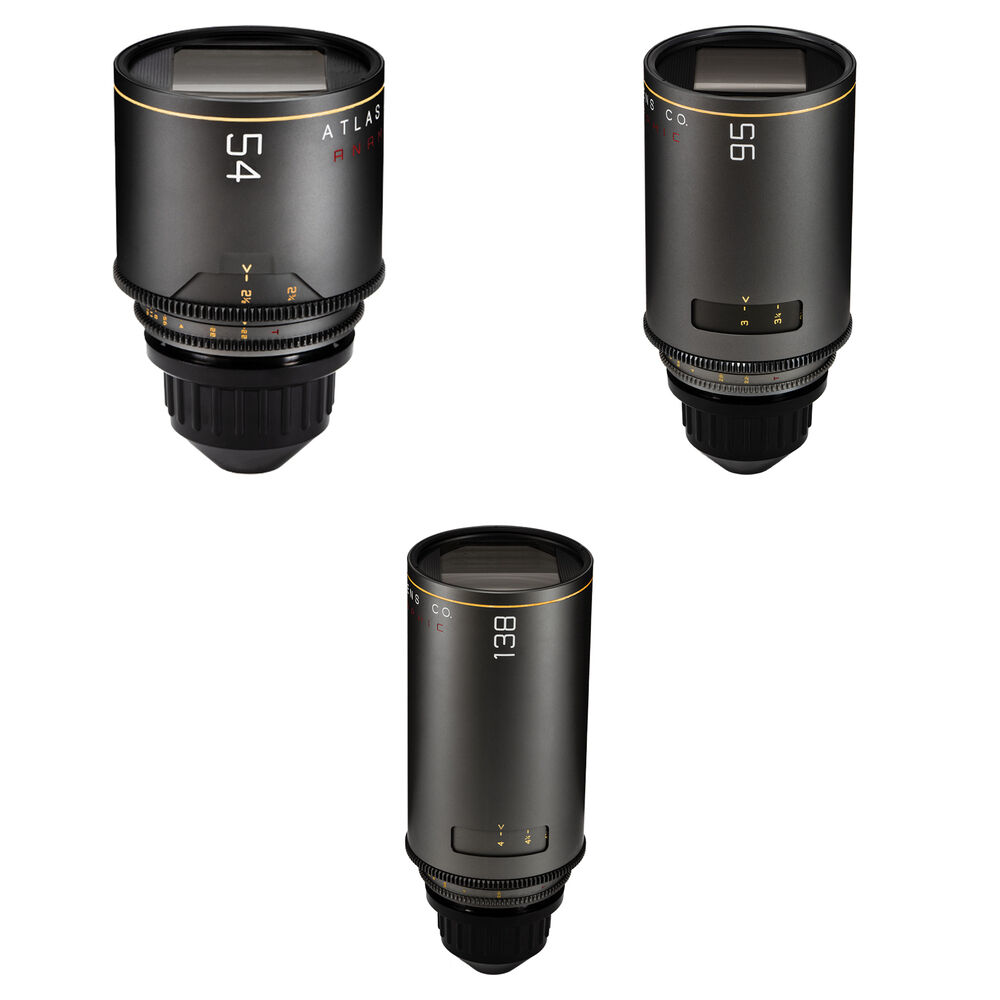 Комплект из 3 объективов Atlas Lens Co. Mercury T2.2 1.5x Anamorphic Prime 54, 95 и 138 мм (крепление PL, ножки)
Комплект из 3 объективов Atlas Lens Co. Mercury T2.2 1.5x Anamorphic Prime 54, 95 и 138 мм (крепление PL, ножки)