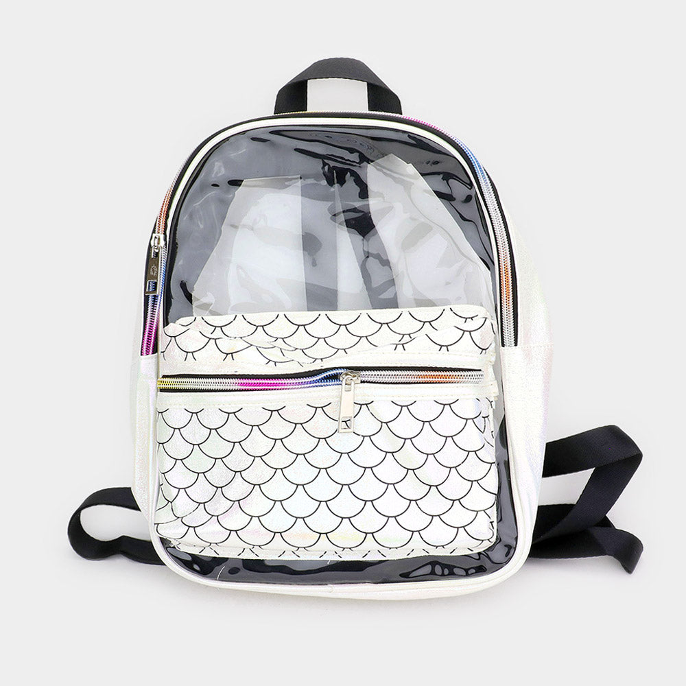 Блестящий прозрачный рюкзак FASHNZFAB, белый
Блестящий прозрачный рюкзак FASHNZFAB, белый