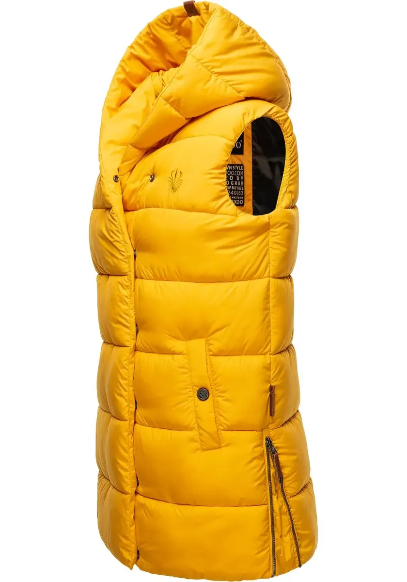 Стеганый жилет Navahoo "Madilynaa", стильный женский жилет без рукавов с капюшоном, желтый
Стеганый жилет Navahoo "Madilynaa", стильный женский жилет без рукавов с капюшоном, желтый