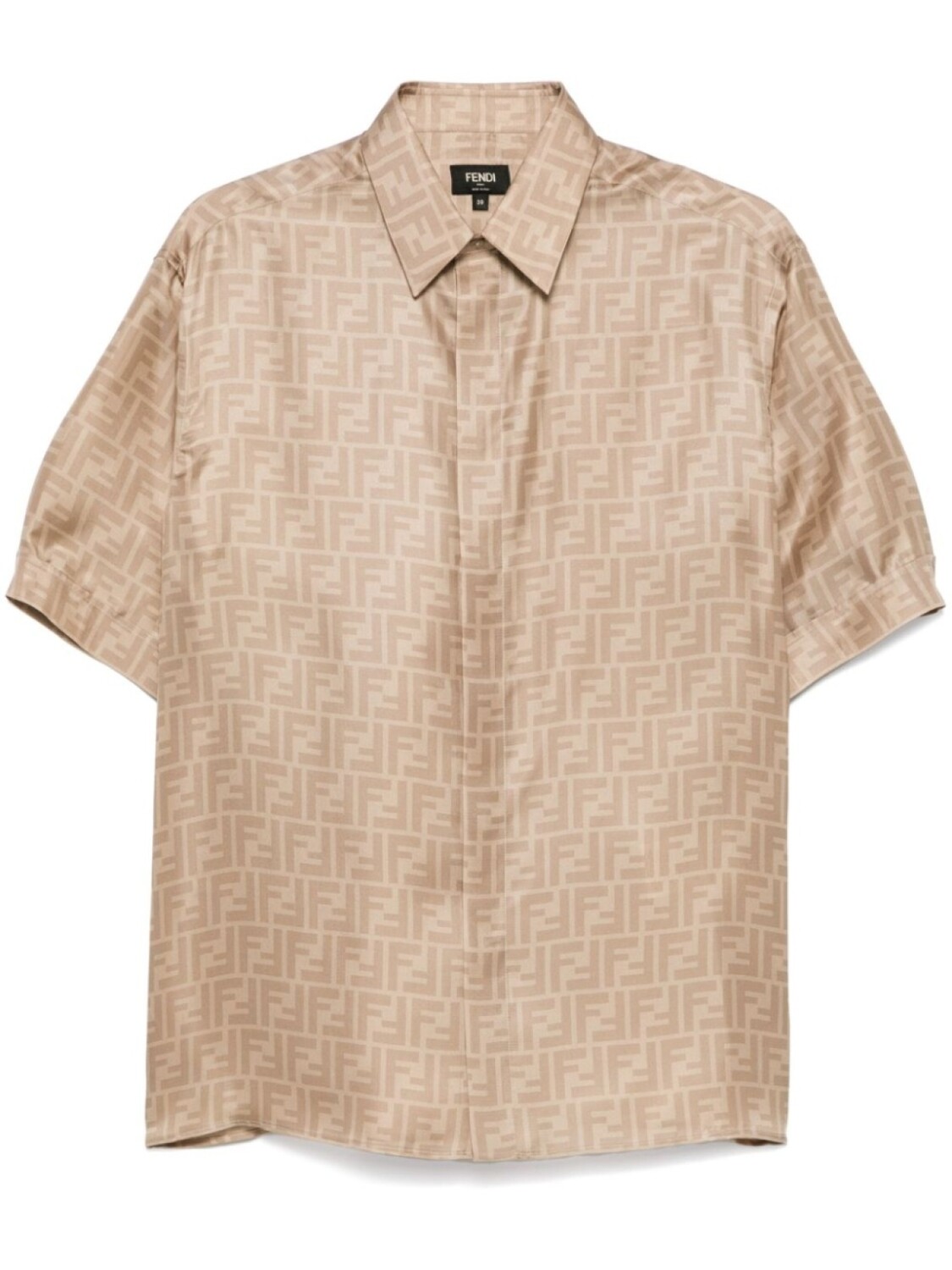 Шелковая рубашка FF FENDI, нейтральный цвет
Шелковая рубашка FF FENDI, нейтральный цвет