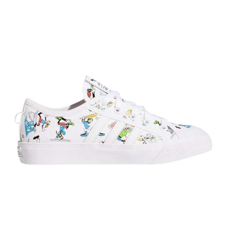 Кроссовки Adidas Disney x Nizza J, белый 
Кроссовки Adidas Disney x Nizza J, белый