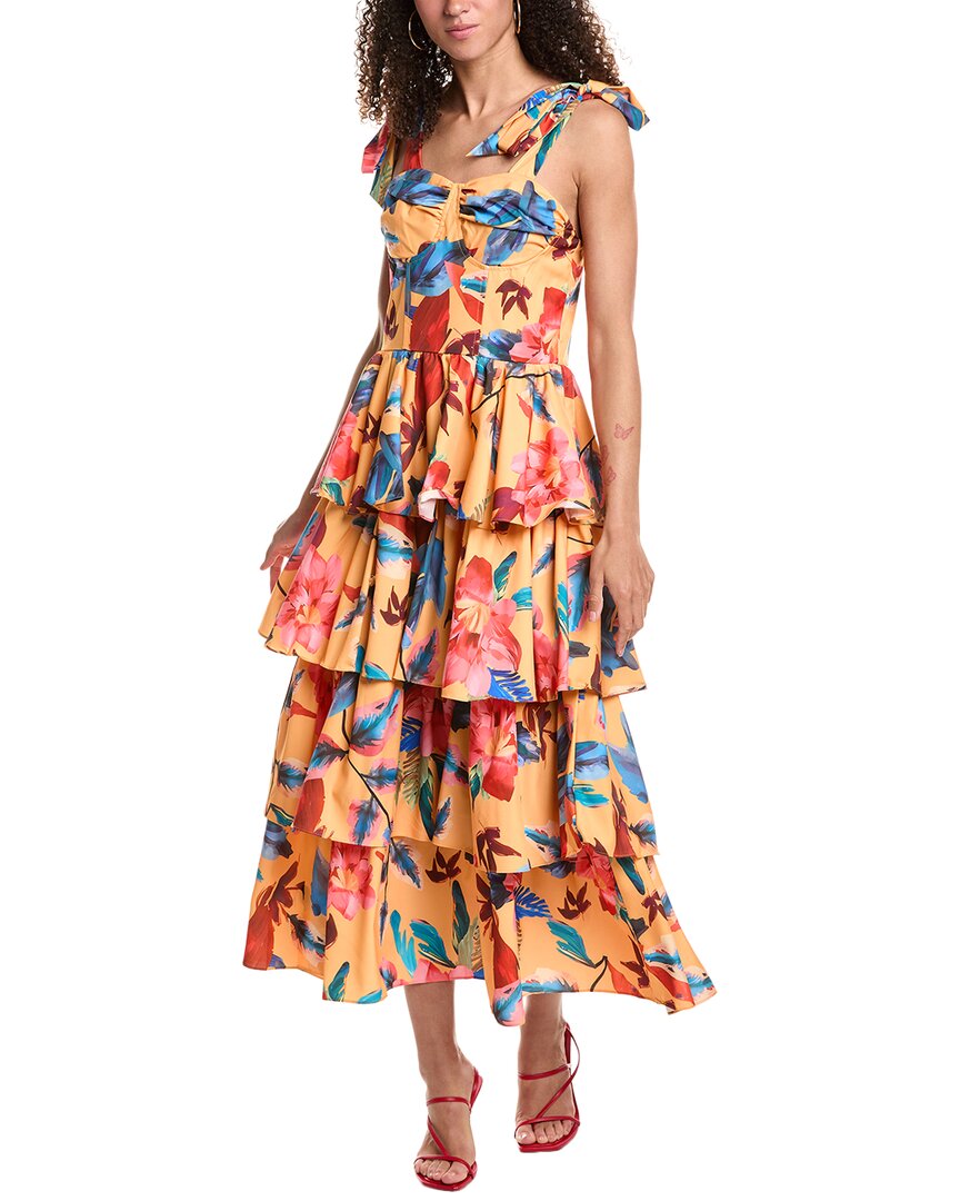 Беула Ярусное Макси-платье Beulah, оранжевый
Беула Ярусное Макси-платье Beulah, оранжевый