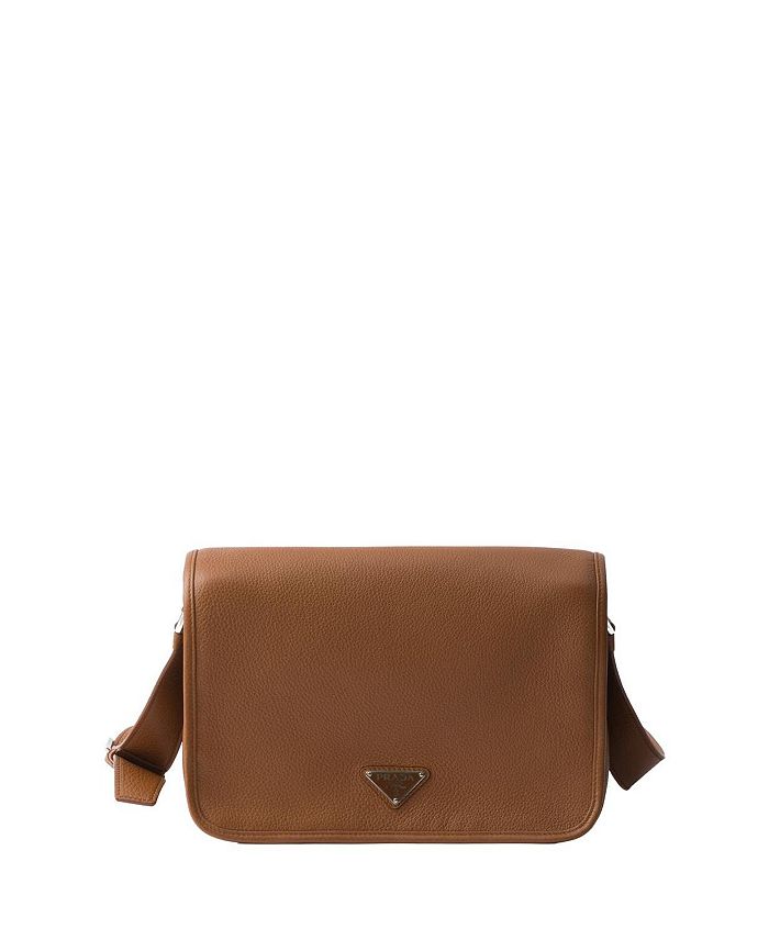 Кожаная сумка через плечо Prada, коричневый
Кожаная сумка через плечо Prada, коричневый