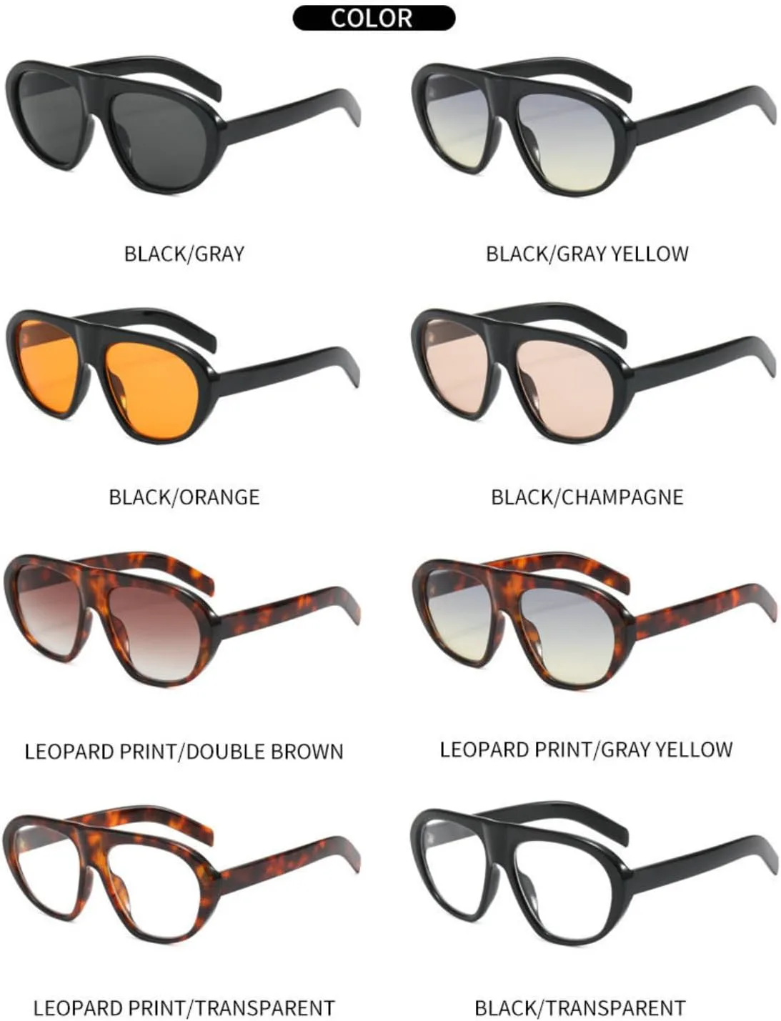 Willochra — большие солнцезащитные очки-пилот для женщин и мужчин, модные очки с плоской верхней частью, дизайнерские винтажные ретро-очки цвета шампанского, C4
Willochra — большие солнцезащитные очки-пилот для женщин и мужчин, модные очки с плоской верхней частью, дизайнерские винтажные ретро-очки цвета шампанского, C4