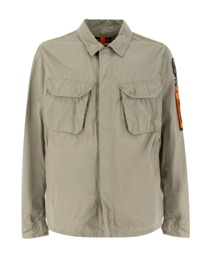 Куртка-Рубашка на молнии из нейлоновой парусины Parajumpers, серый
Куртка-Рубашка на молнии из нейлоновой парусины Parajumpers, серый