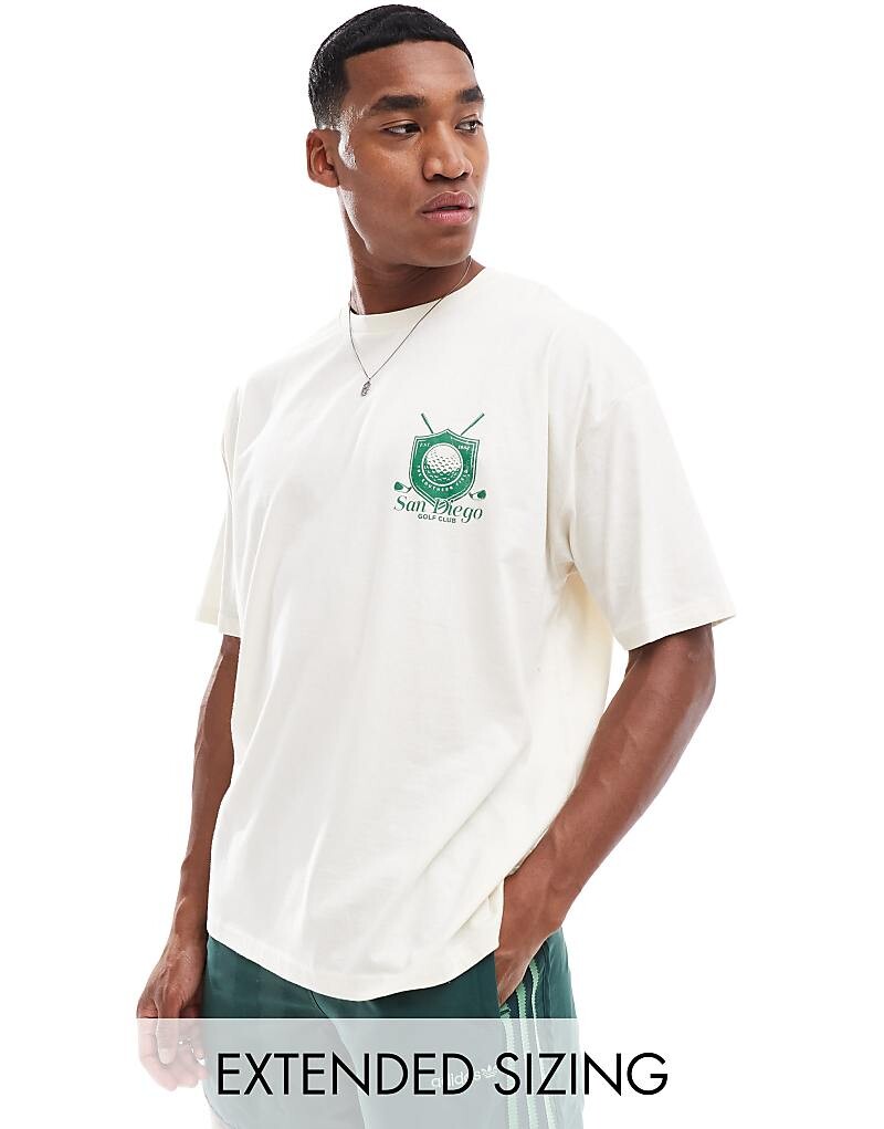 ASOS DESIGN – футболка оверсайз кремового цвета с городским мотивом на груди
ASOS DESIGN – футболка оверсайз кремового цвета с городским мотивом на груди