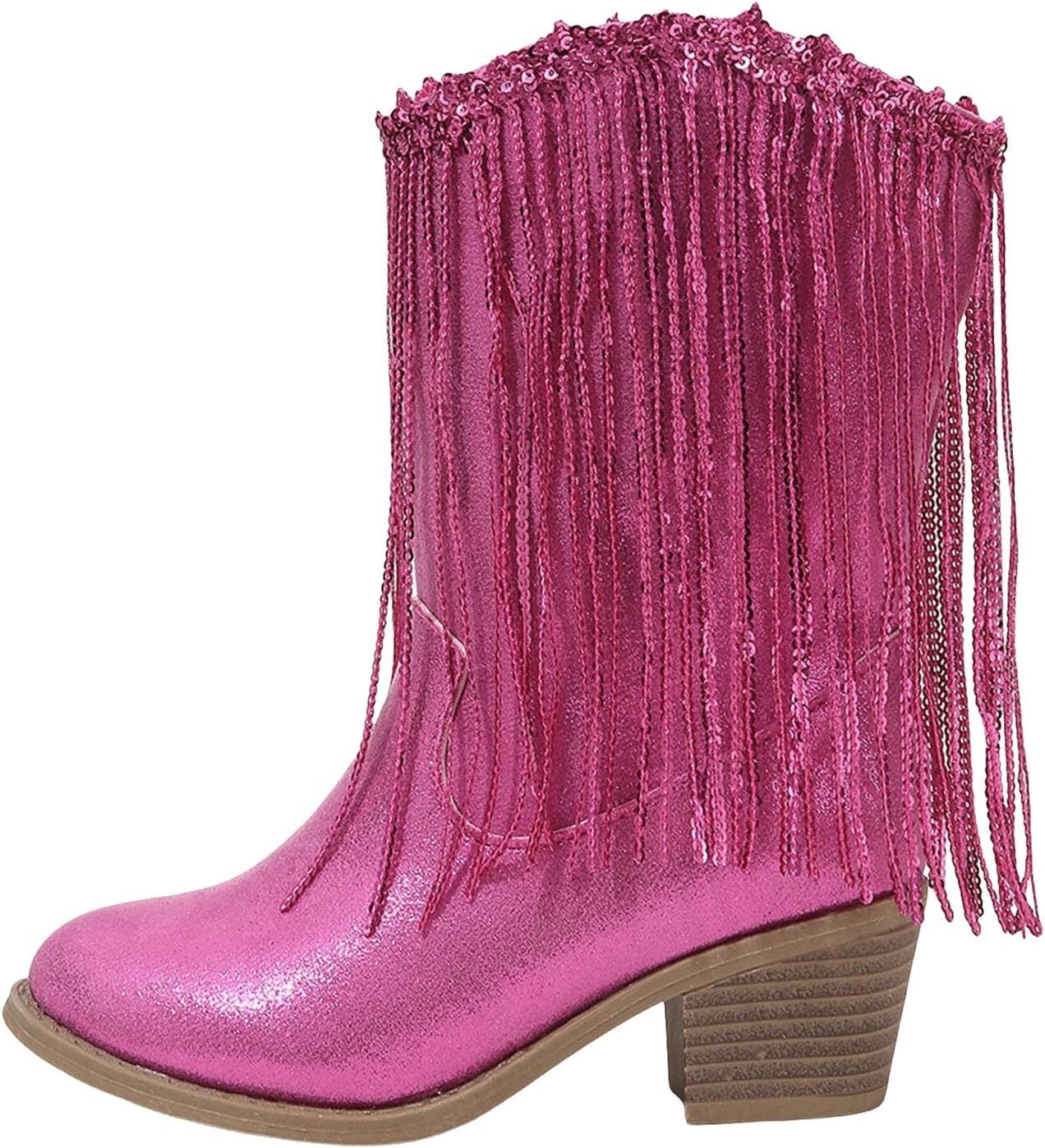 Кожаные ковбойские ботинки IWIHMIV, повседневные западные ботинки для девочек, средние по голени, высокие ботильоны, удобные ботильоны на щиколотку, Pink-1
Кожаные ковбойские ботинки IWIHMIV, повседневные западные ботинки для девочек, средние по голени, высокие ботильоны, удобные ботильоны на щиколотку, Pink-1