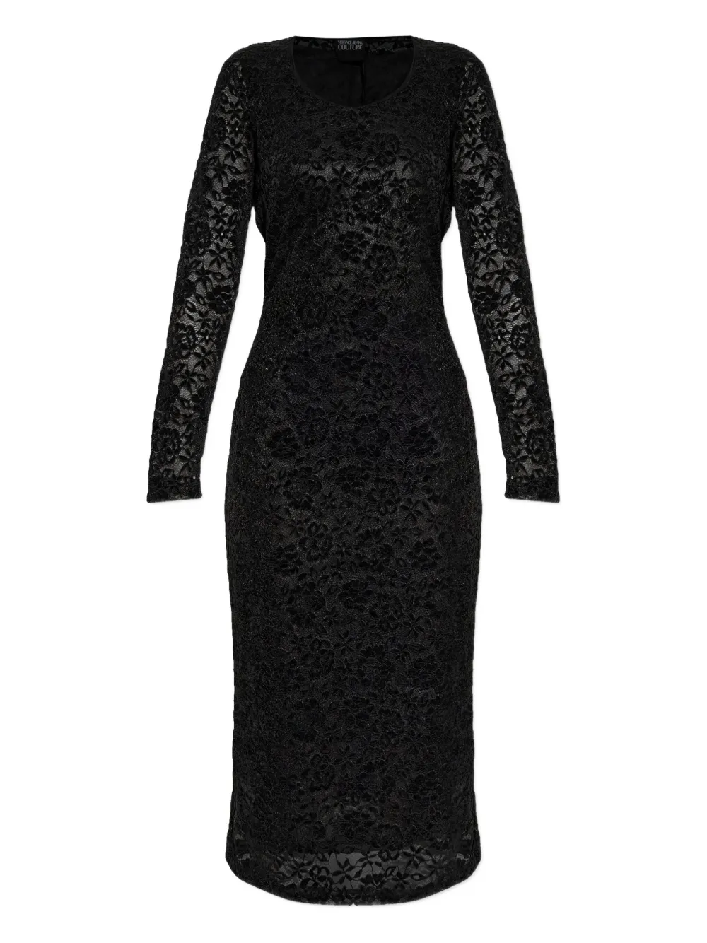 Кружевное миди-платье с длинными рукавами Versace Jeans Couture, черный
Кружевное миди-платье с длинными рукавами Versace Jeans Couture, черный