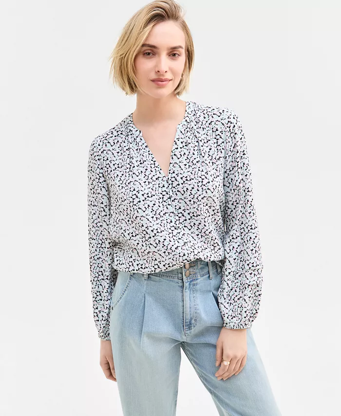 Женская блузка с принтом и защипами On 34th, зеленый
Женская блузка с принтом и защипами On 34th, зеленый