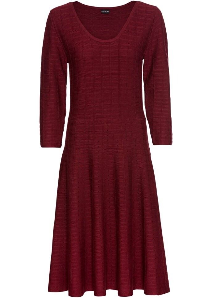 Трикотажное платье в полоску Bodyflirt, красный 
Трикотажное платье в полоску Bodyflirt, красный