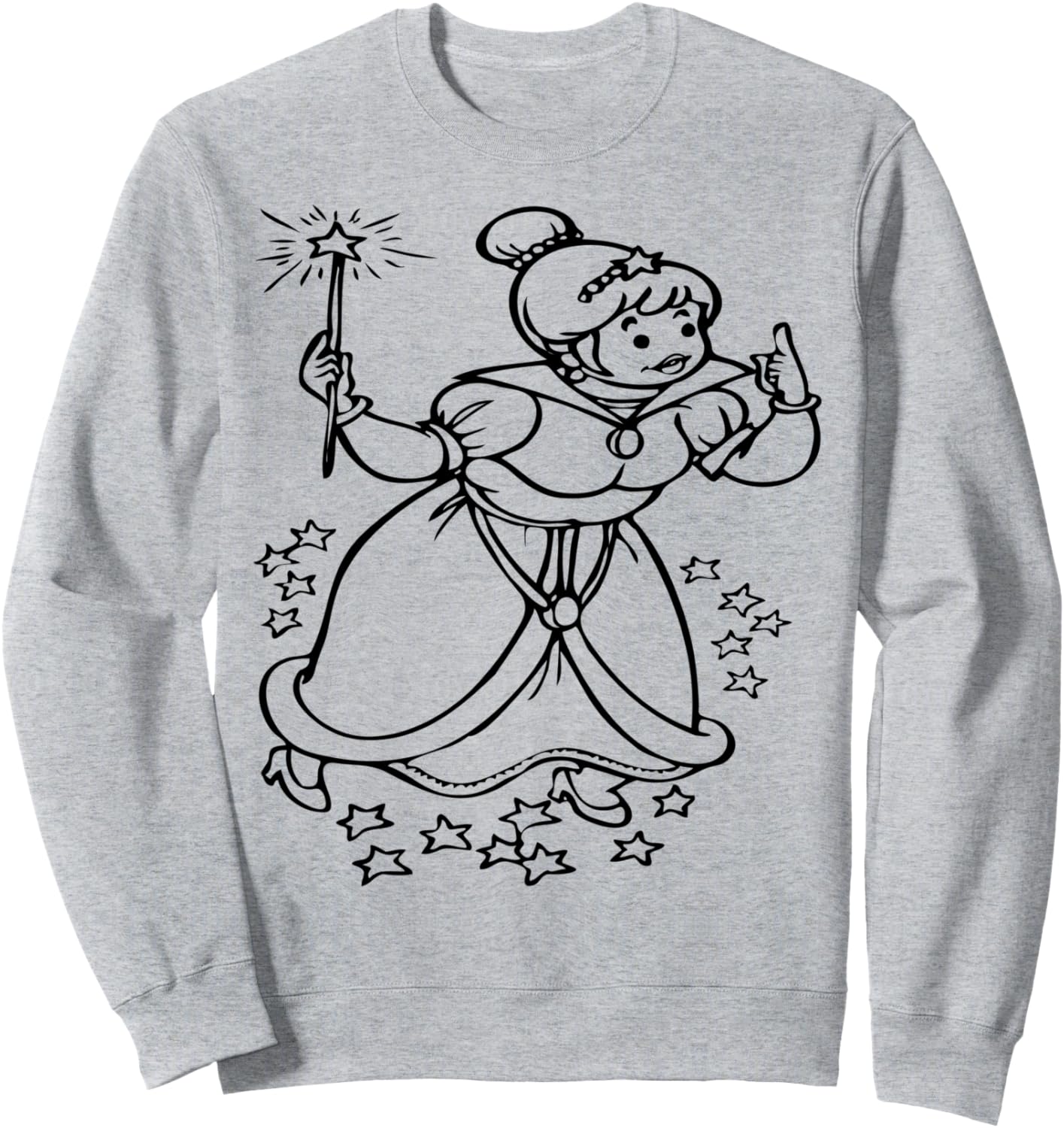 Толстовка с мультяшным изображением Феи-крестной Fashion Tees, серый
Толстовка с мультяшным изображением Феи-крестной Fashion Tees, серый