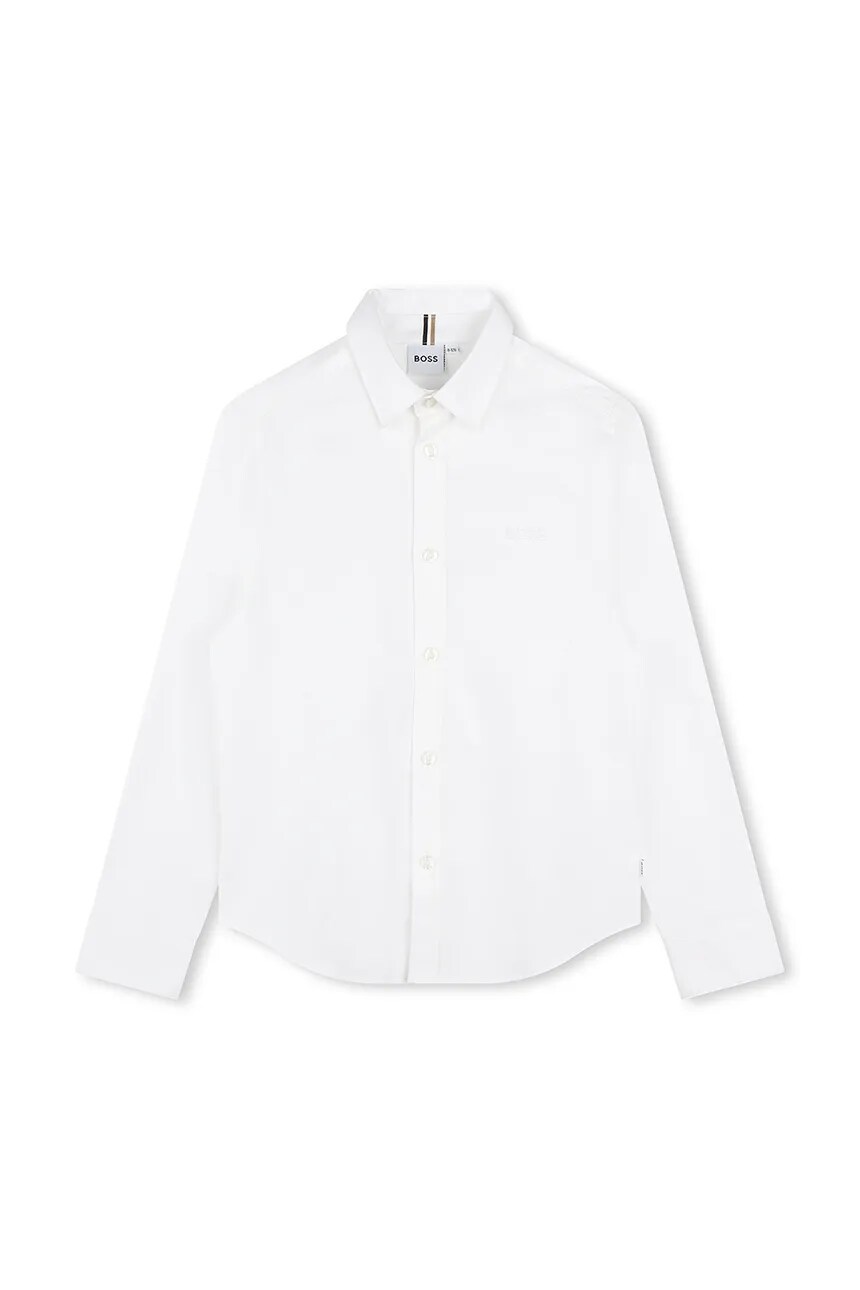 Детская хлопковая рубашка Boss, белый
Детская хлопковая рубашка Boss, белый