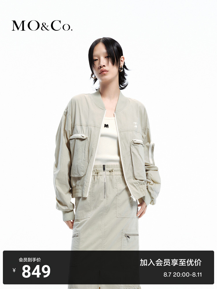 Бейсбольная куртка Moco с трехмерным карманом, черный
Бейсбольная куртка Moco с трехмерным карманом, черный