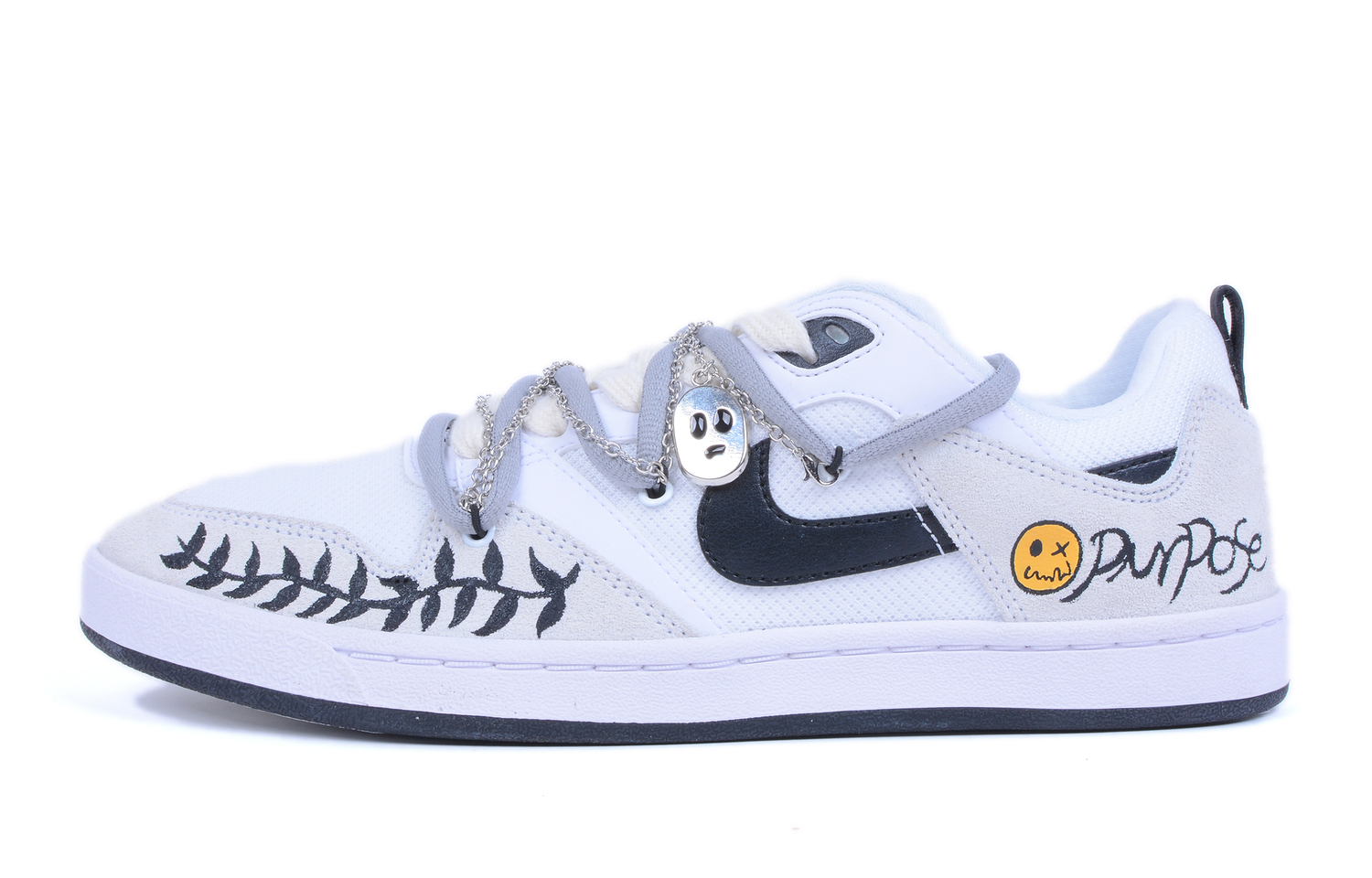 Nike SB Alleyoop Low Top Мужские скейтбордские кроссовки Черный Серый
Nike SB Alleyoop Low Top Мужские скейтбордские кроссовки Черный Серый