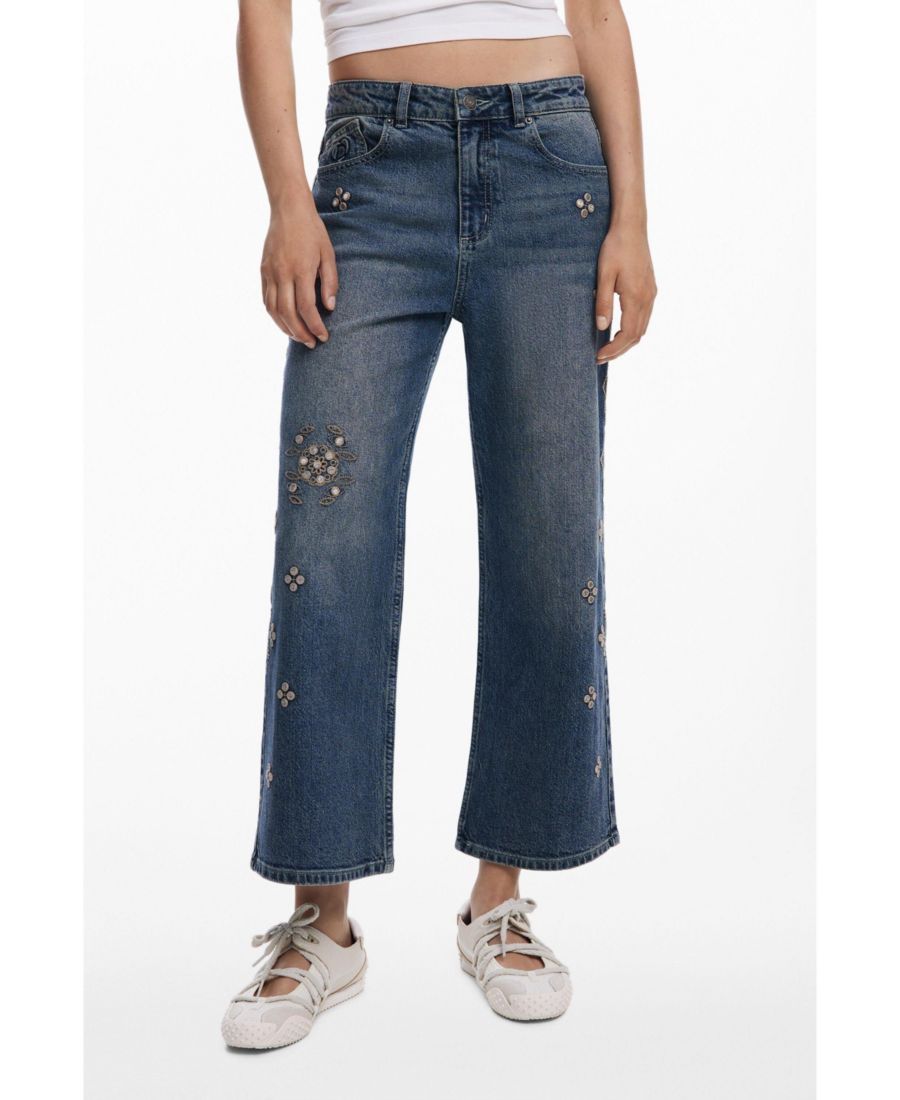 Женские джинсы-кюлоты Mirror Desigual, Blue
Женские джинсы-кюлоты Mirror Desigual, Blue