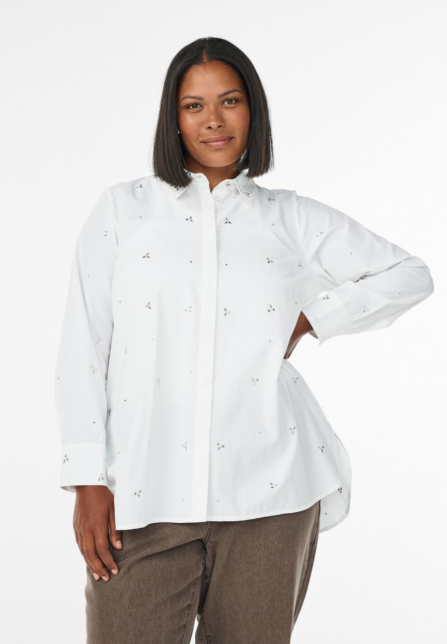 Блуза Zizzi MIT STRASSSTEINEN, Bright White/White
Блуза Zizzi MIT STRASSSTEINEN, Bright White/White