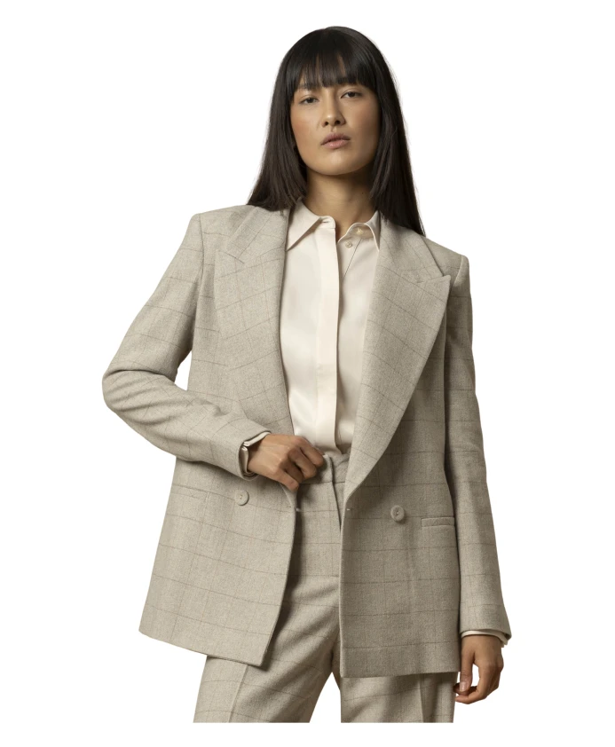 Клетчатый пиджак в стиле блейзера Kocca, серый
Клетчатый пиджак в стиле блейзера Kocca, серый