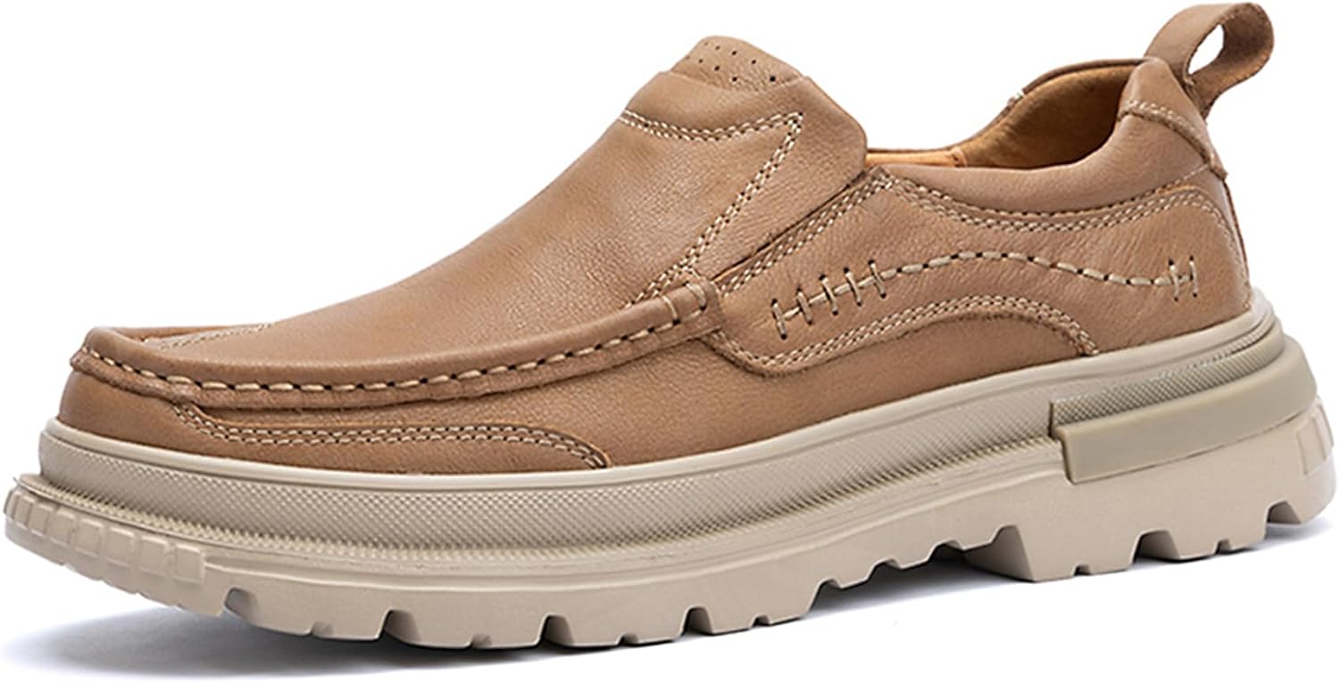 Мужские лоферы Vtiao, кожаные удобные туфли-слипоны для повседневной носки, работы, офиса, прогулок и отдыха, стильные кроссовки для мужчин, коричневый
Мужские лоферы Vtiao, кожаные удобные туфли-слипоны для повседневной носки, работы, офиса, прогулок и отдыха, стильные кроссовки для мужчин, коричневый