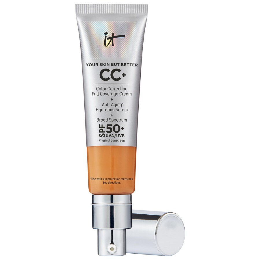 CC+ кремовая тональная основа с полным покрытием и коррекцией цвета, с SPF 50+ IT Cosmetics, 1.08 oz /32 mL, Tan Rich
CC+ кремовая тональная основа с полным покрытием и коррекцией цвета, с SPF 50+ IT Cosmetics, 1.08 oz /32 mL, Tan Rich