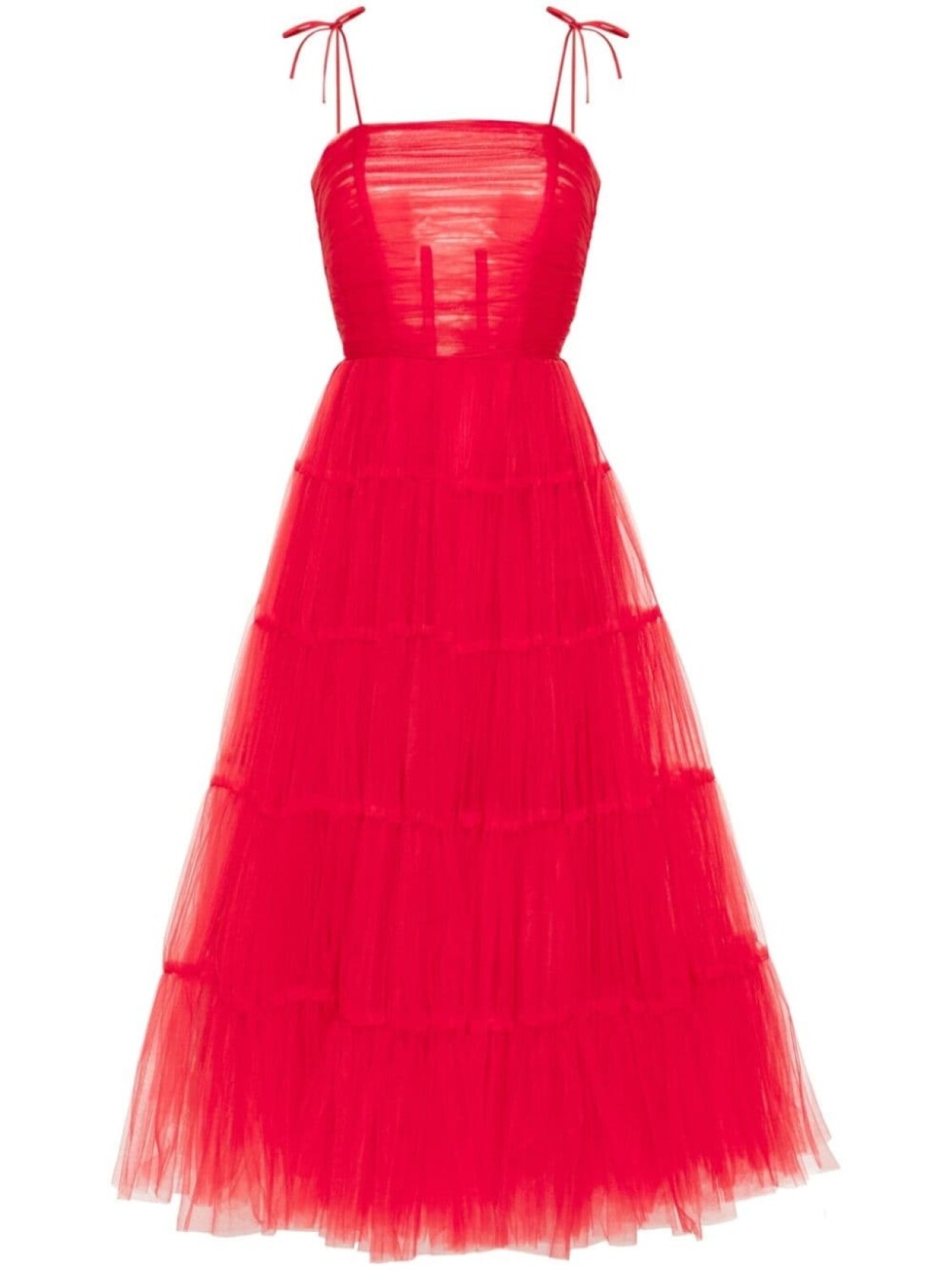 Ana Radu многоярусное макси-платье, красный
Ana Radu многоярусное макси-платье, красный