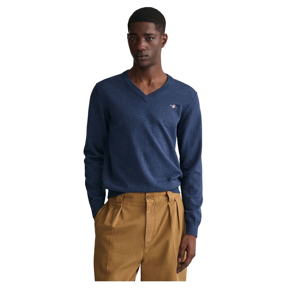 Свитер Gant Classic Cotton V Neck, синий
Свитер Gant Classic Cotton V Neck, синий