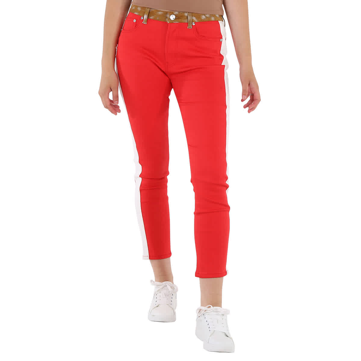 Брюки Burberry Runway Fawn Print двухцветные приталенные, красный
Брюки Burberry Runway Fawn Print двухцветные приталенные, красный