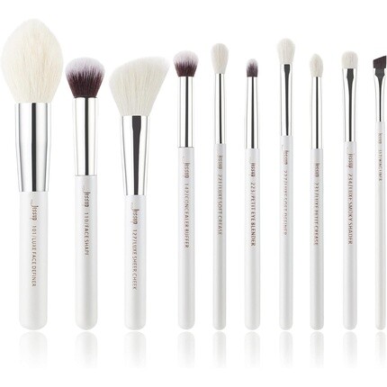 Базовый набор кистей для макияжа Jessup, 10 шт., набор натуральных кистей белого/серебристого цвета для румян, теней для век, растушевки контуров, консилера, тональной основы для бровей и подводки для глаз T243, серебристый/жемчужно-белый
Базовый набор кистей для макияжа Jessup, 10 шт., набор натуральных кистей белого/серебристого цвета для румян, теней для век, растушевки контуров, консилера, тональной основы для бровей и подводки для глаз T243, серебристый/жемчужно-белый