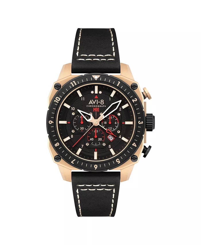 Мужские часы Hawker Hunter Atlas Dual-Time Chronograph с черным кожаным ремешком, 44 мм AVI-8
Мужские часы Hawker Hunter Atlas Dual-Time Chronograph с черным кожаным ремешком, 44 мм AVI-8