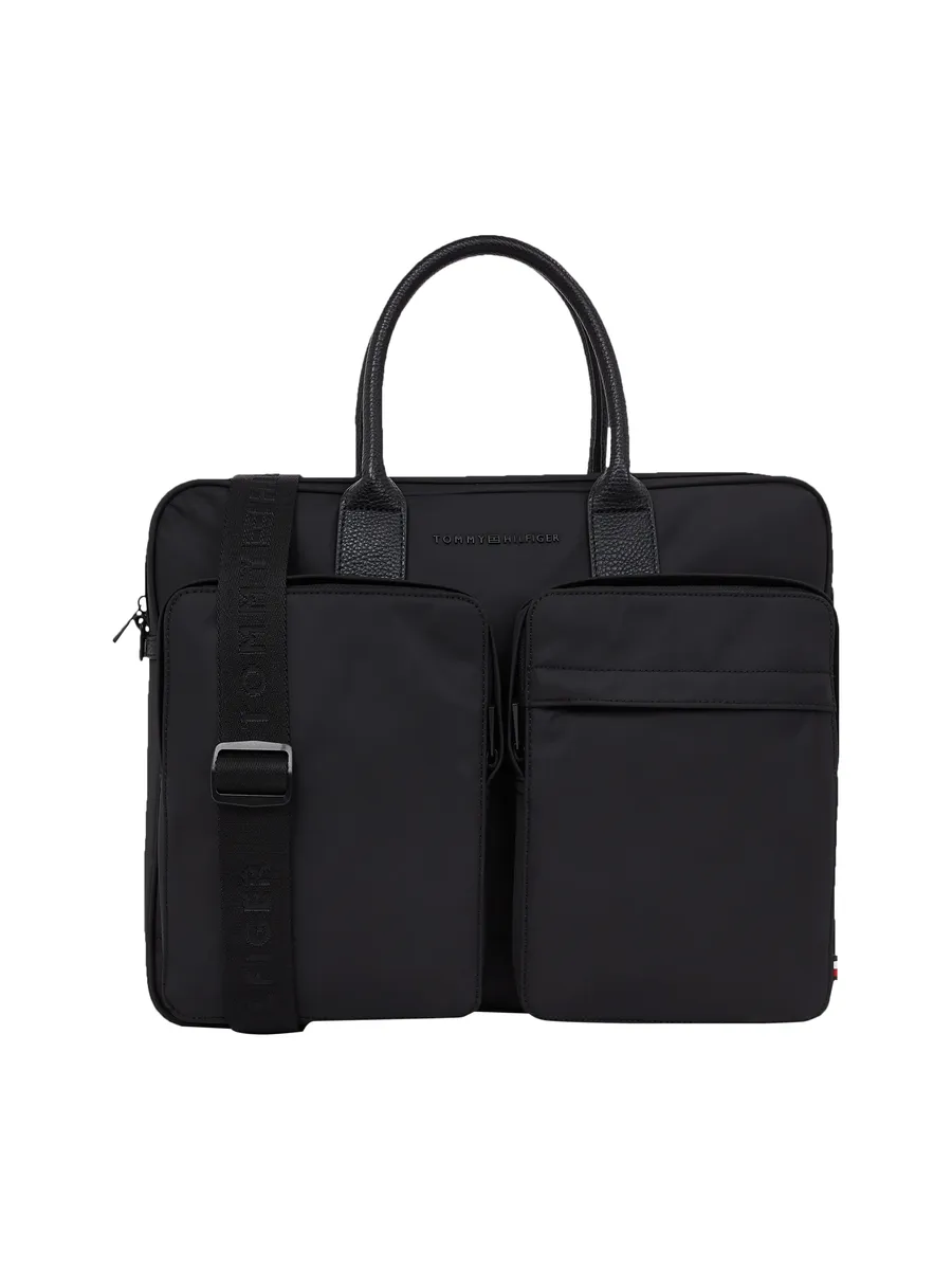 Сумка для ноутбука Tommy Hilfiger "Men TH REPREVE COMPUTER BAG Computer Bag", мужская деловая сумка, черный
Сумка для ноутбука Tommy Hilfiger "Men TH REPREVE COMPUTER BAG Computer Bag", мужская деловая сумка, черный