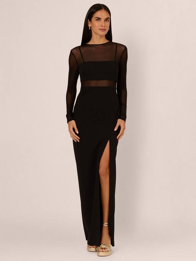 Платье-колонка из трикотажного крепа adrianna by Adrianna Papell, черный
Платье-колонка из трикотажного крепа adrianna by Adrianna Papell, черный