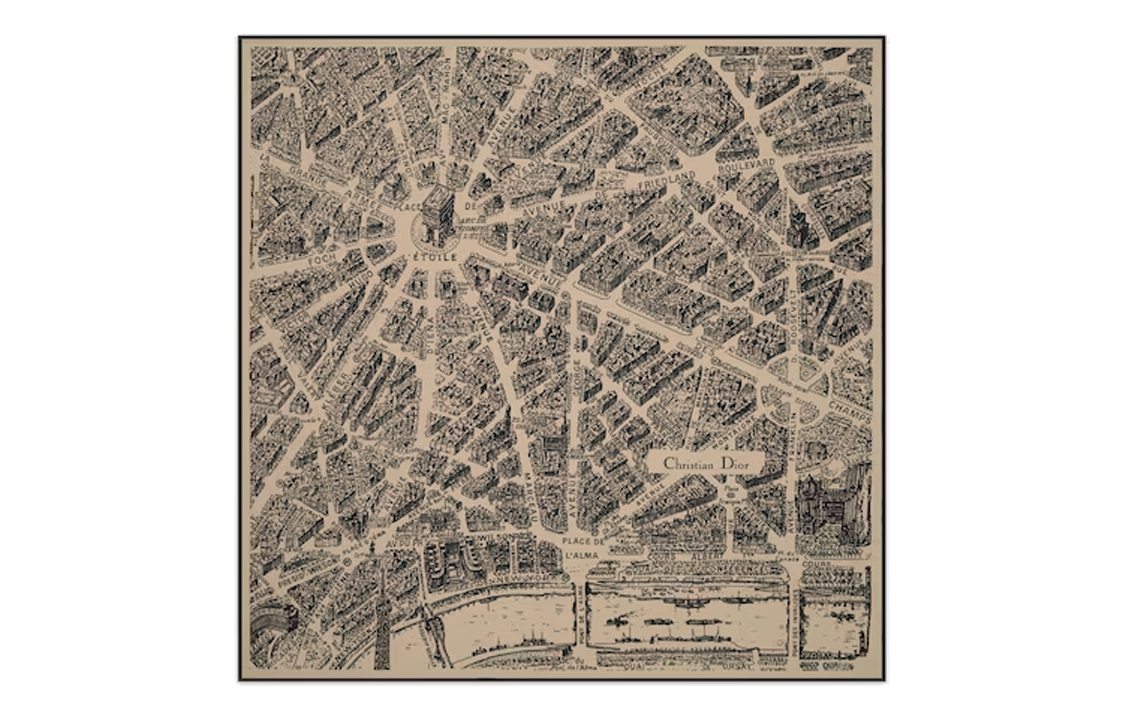 DIOR Шелковый шарф Beige/Black
DIOR Шелковый шарф Beige/Black