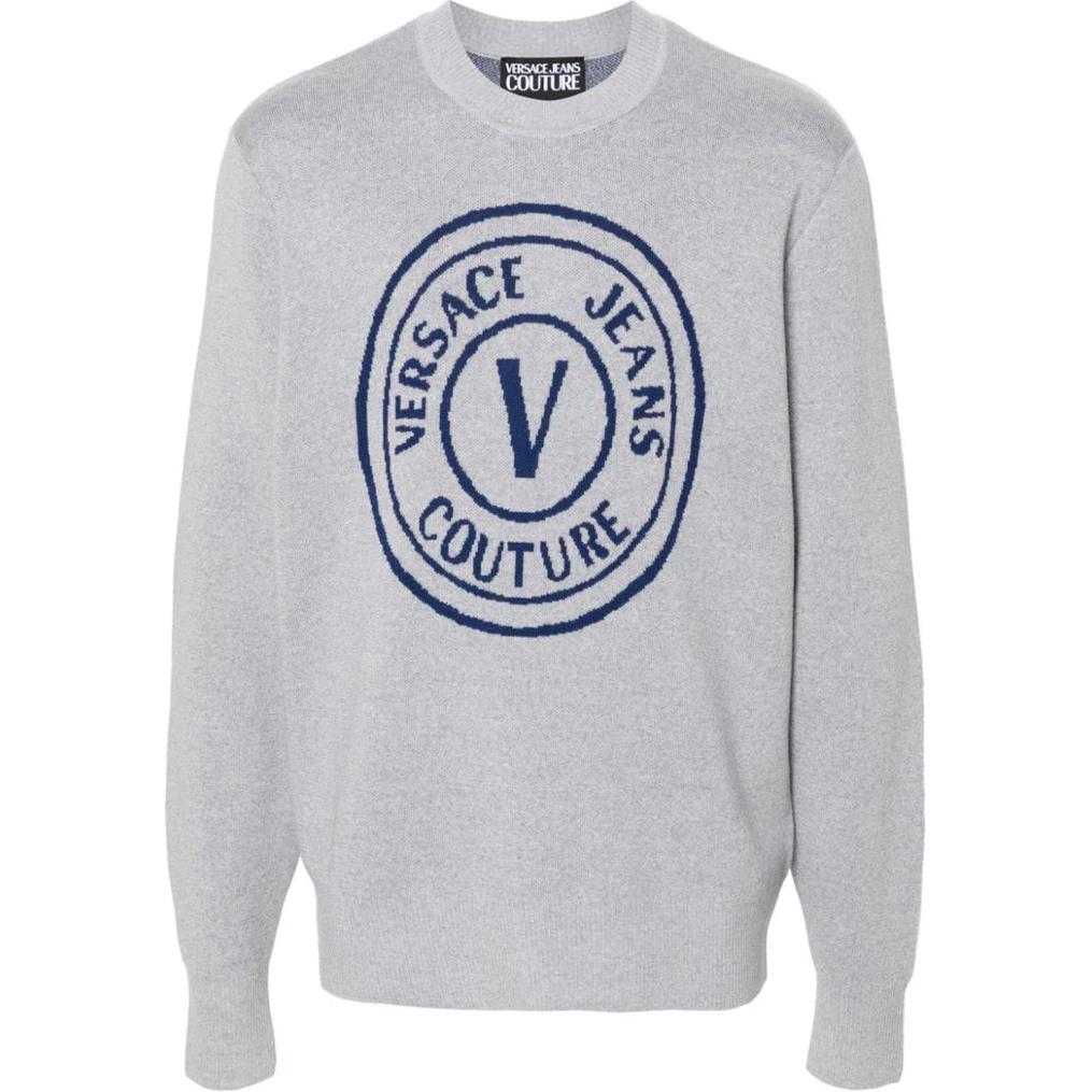 Свитер с V-образным узором VERSACE JEANS COUTURE, серый
Свитер с V-образным узором VERSACE JEANS COUTURE, серый