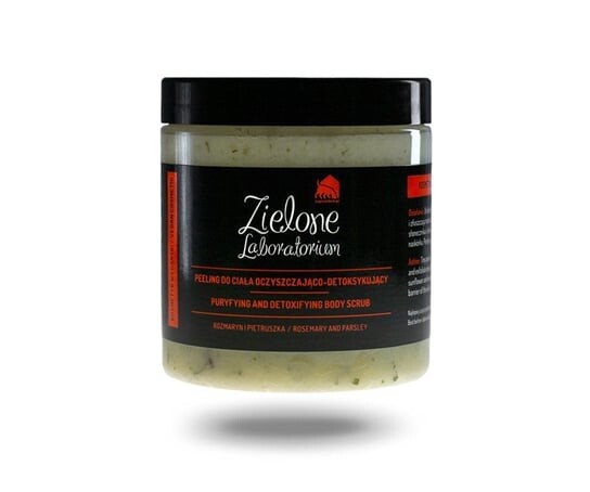Очищающий и детоксицирующий скраб для тела с петрушкой и розмарином, 350 г Zielone Laboratorium
Очищающий и детоксицирующий скраб для тела с петрушкой и розмарином, 350 г Zielone Laboratorium