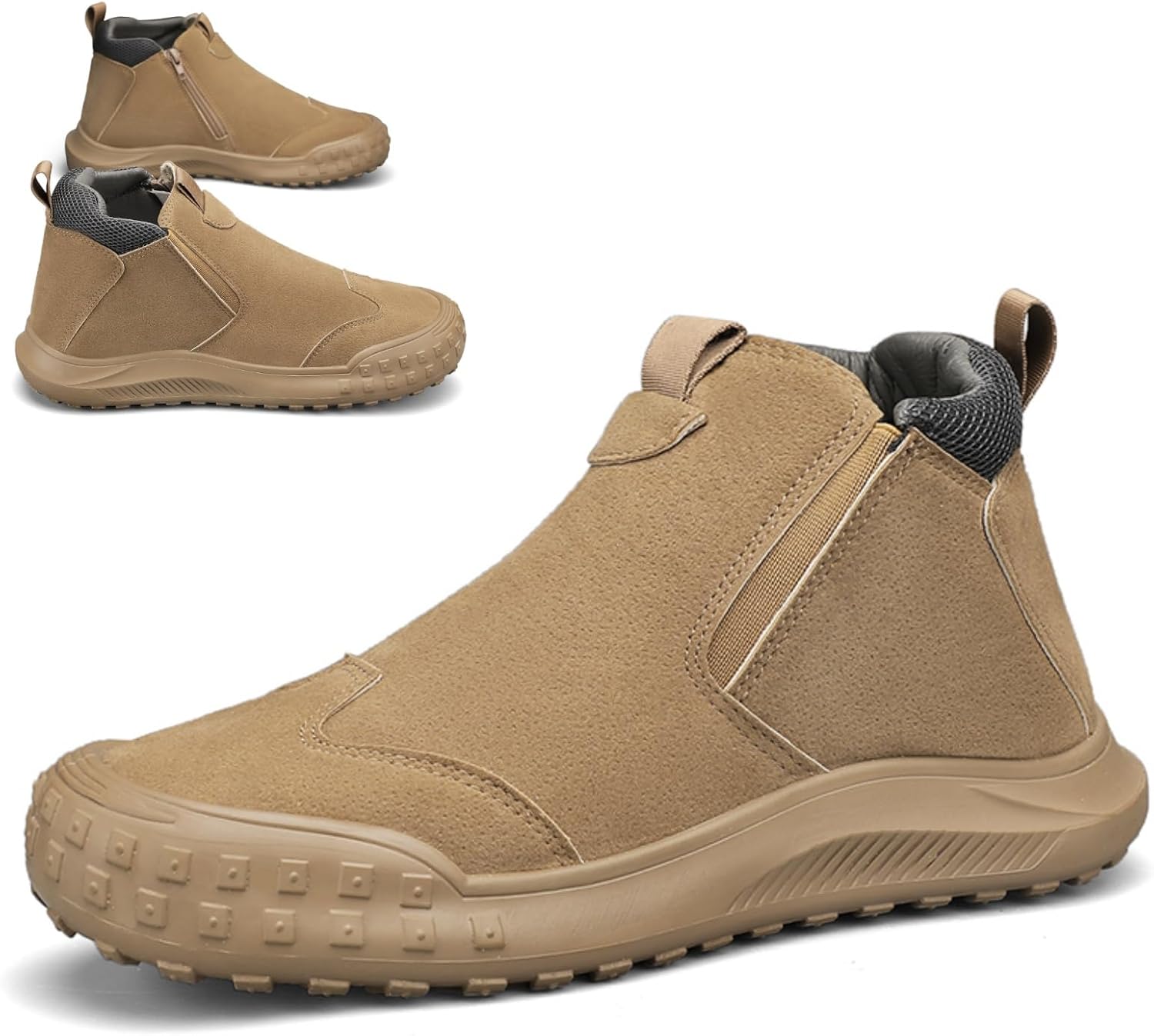 Мужские высокие слипоны, повседневные, с боковой молнией и петелькой, верх из искусственной замши и синтетической кожи, дышащая сетчатая подкладка, противоскользящая резиновая подошва для повседневной носки Lshwcift, хаки
Мужские высокие слипоны, повседневные, с боковой молнией и петелькой, верх из искусственной замши и синтетической кожи, дышащая сетчатая подкладка, противоскользящая резиновая подошва для повседневной носки Lshwcift, хаки