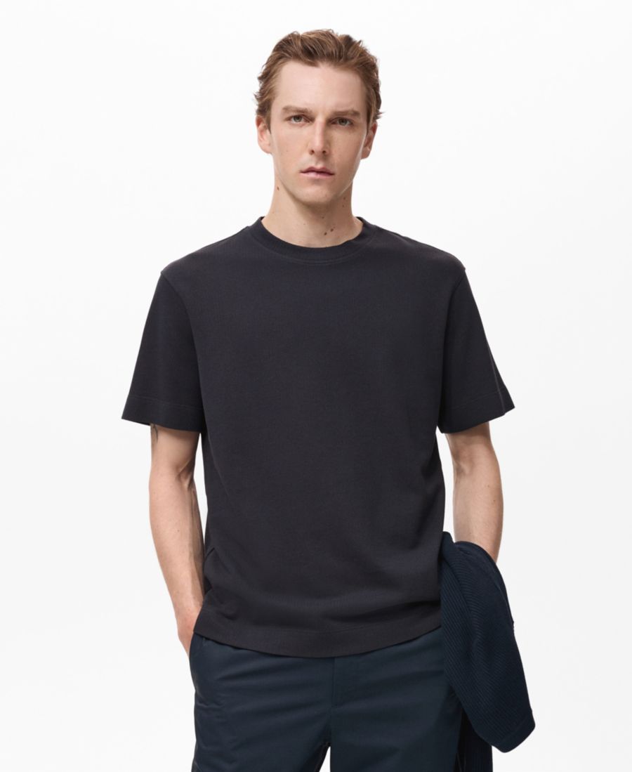 Мужская хлопковая футболка тонкой вязки MANGO, Navy, Синий, Мужская хлопковая футболка тонкой вязки MANGO, Navy
Мужская хлопковая футболка тонкой вязки MANGO, Navy, Синий, Мужская хлопковая футболка тонкой вязки MANGO, Navy