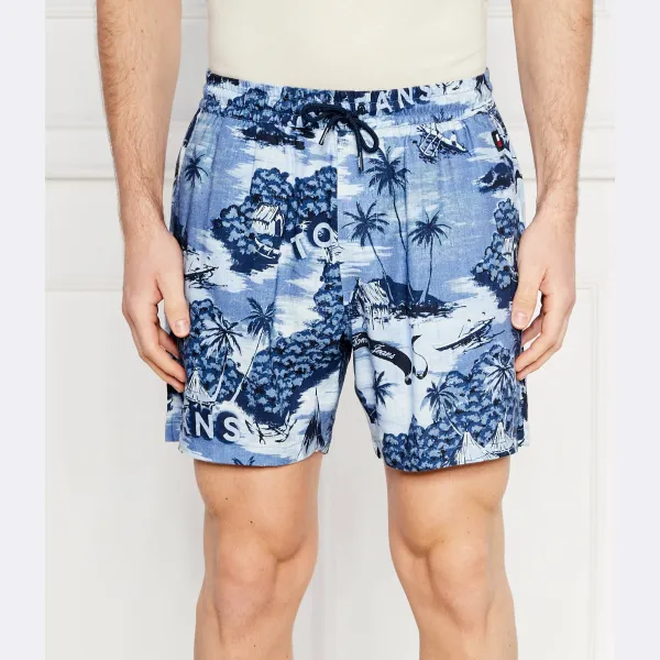 Гавайские шорты прямого кроя с добавлением белья Tommy Hilfiger, синий
Гавайские шорты прямого кроя с добавлением белья Tommy Hilfiger, синий