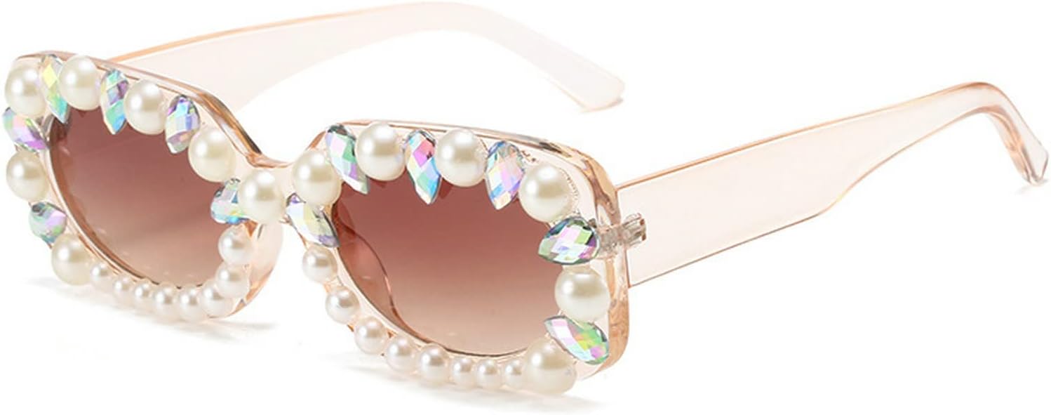 Солнцезащитные очки COTIA Square Pearl для женщин, модные маленькие прямоугольные солнцезащитные очки с бриллиантами и стразами, стильные очки с кристаллами, Champagne
Солнцезащитные очки COTIA Square Pearl для женщин, модные маленькие прямоугольные солнцезащитные очки с бриллиантами и стразами, стильные очки с кристаллами, Champagne