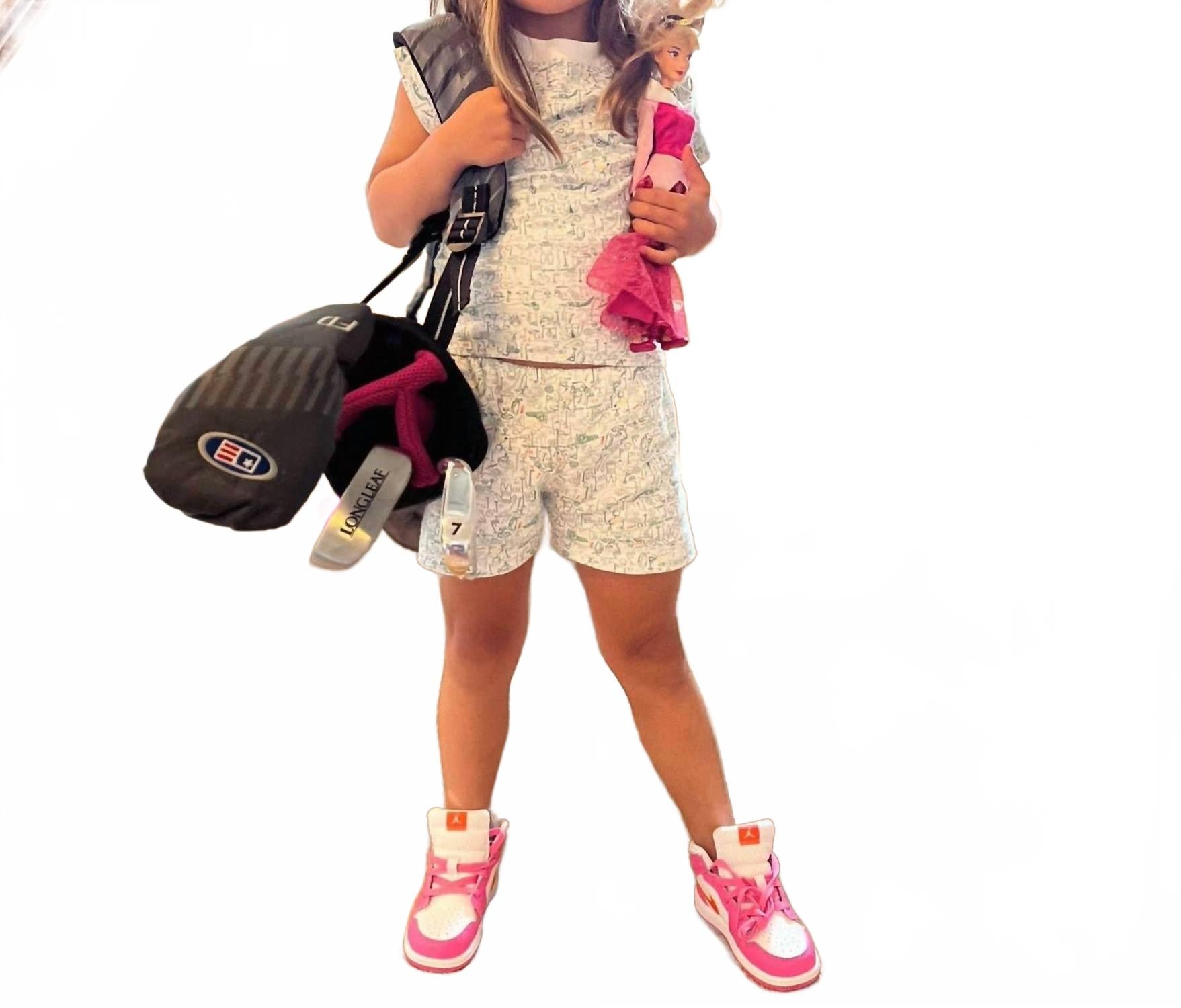 Пижамный комплект из хлопковых шорт с принтом гольфа Joy Street, Golf Print
Пижамный комплект из хлопковых шорт с принтом гольфа Joy Street, Golf Print