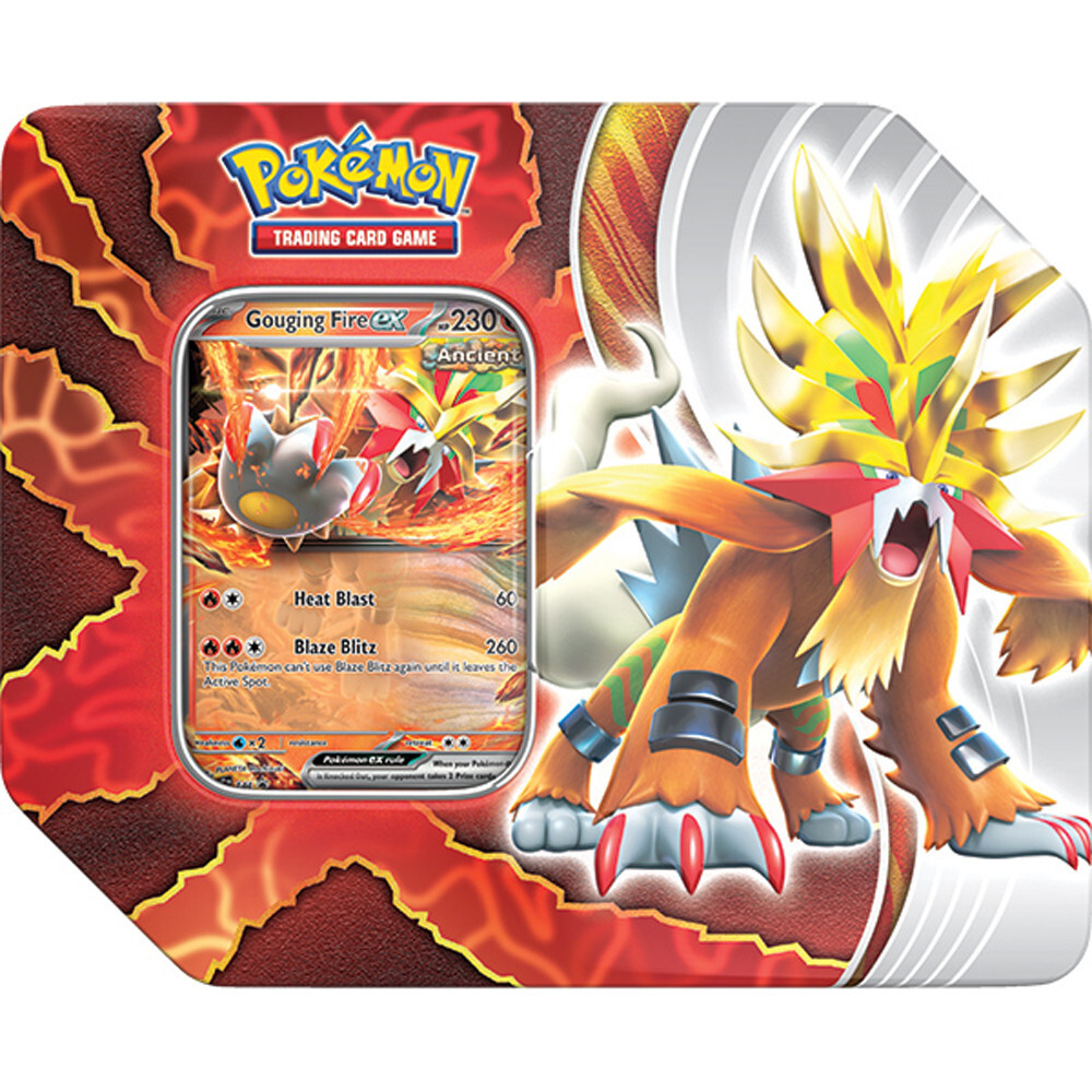 Карточная игра The Pokemon Company Int'l Pokemon TCG: Paradox Destinies Tin - Gouging Fire ex
Карточная игра The Pokemon Company Int'l Pokemon TCG: Paradox Destinies Tin - Gouging Fire ex