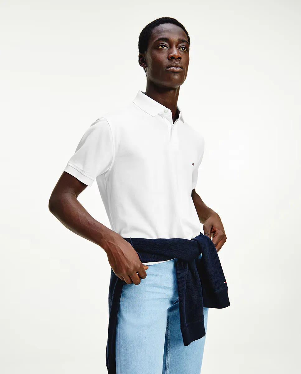 Мужская однотонная белая рубашка-поло с короткими рукавами и обычным принтом Tommy Hilfiger, белый
Мужская однотонная белая рубашка-поло с короткими рукавами и обычным принтом Tommy Hilfiger, белый