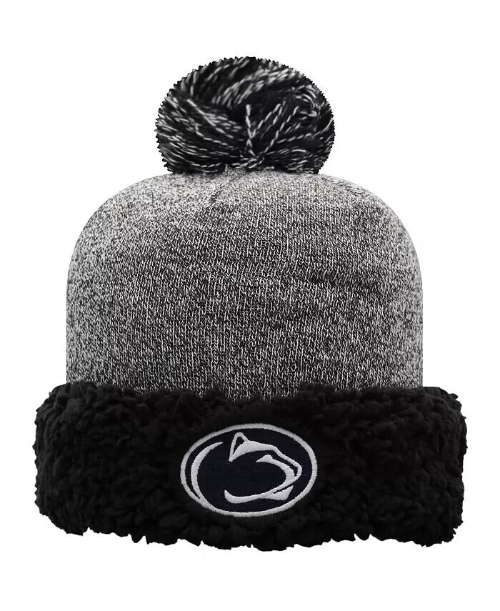 Черная женская вязаная шапка Penn State Nittany Lions с манжетами и помпоном Top Of The World, черный
Черная женская вязаная шапка Penn State Nittany Lions с манжетами и помпоном Top Of The World, черный