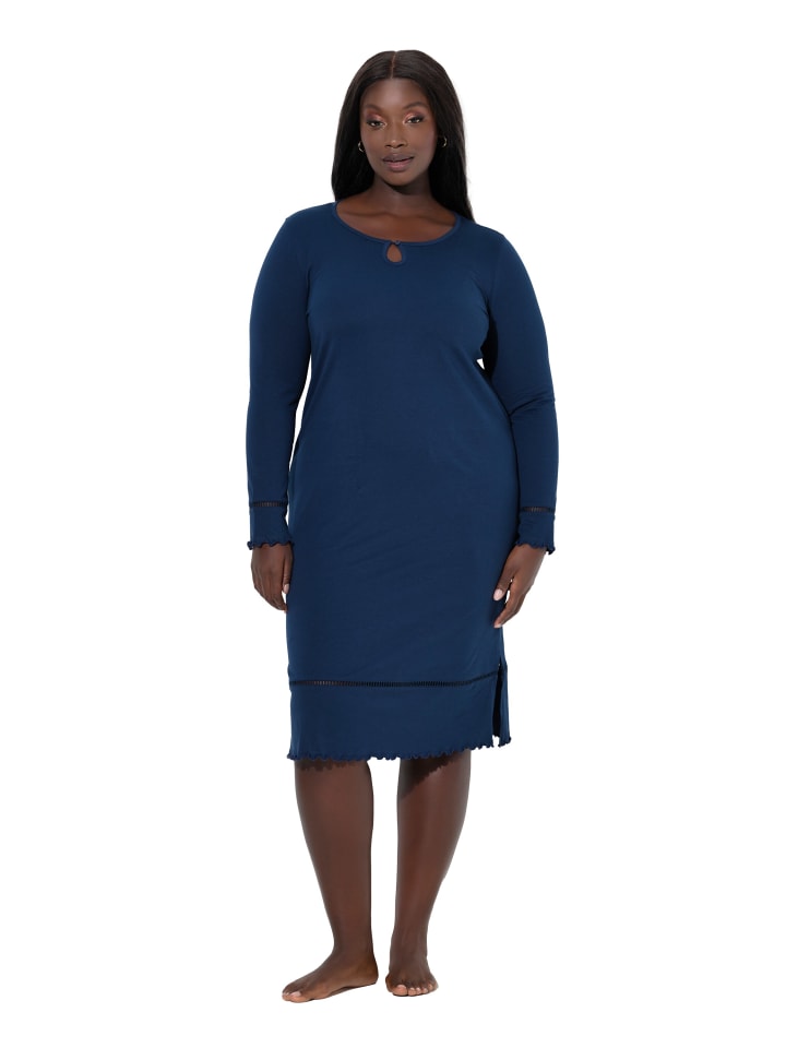 Ulla Popken Ночная рубашка темно-синего цвета
Ulla Popken Ночная рубашка темно-синего цвета